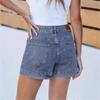 Women's Color Jeans Stretch Slim Fit Distressed Denim Shorts
