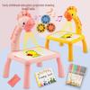 Kids' Magnetic Projection & Drawing Table with Building Blocks - Early Education & Science Learning Toy