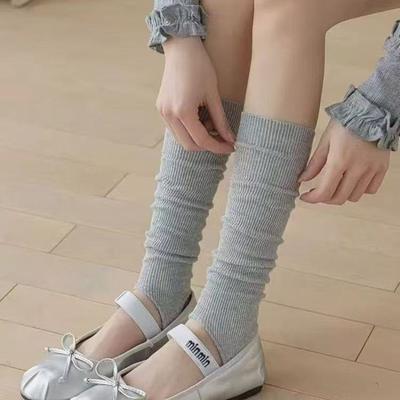 Damen Sommer Dünne Einfarbige Zeigen Dünne Beine Ballett Wind Fußsocken Bein Stulpen