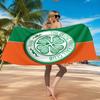 Cel-tic Football Club Wappen Aufgedrucktes Mikrofaser Strandtuch, Weich Und Saugfähig, Schnelltrocknend, Ideal für Sommerreisen, Strand-Essential, Schwimmbad