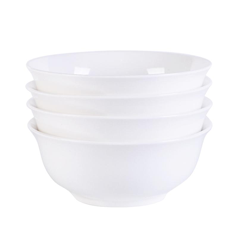 Jingdezhen Ceramic Underglaze Noodle Soup Bowls 6-inch Noodle Bowl (Set of 4)