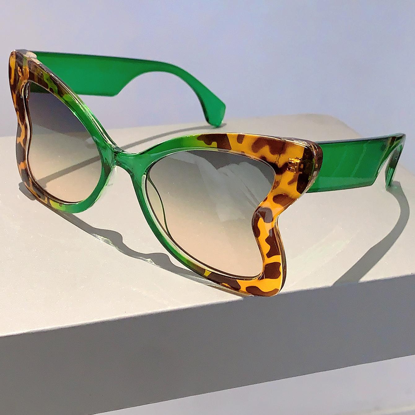 

Великі сонцезахисні окуляри у формі метелика Новинка Стильні Вінтажні Різнокольорові Лінзи Модний Дизайнерський Бренд Жіночі Окуляри