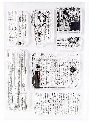 Donalee Stylish and Cute Clear Stamps for Rubber Transparent Silicone Collage Design Planners, Stamps, Stamps, Sheets, (Retro)