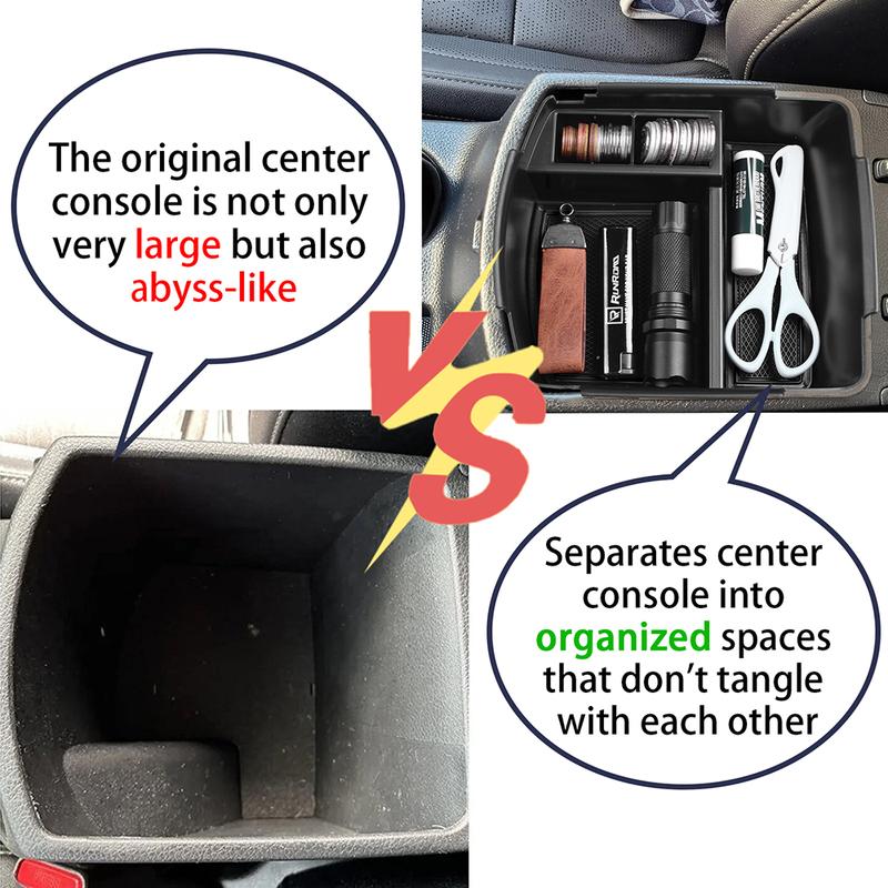 Organisateur de console centrale SixthSmoy pour Kia Seltos Accessoires de voiture 2024, Boîte de rangement pour accoudoir