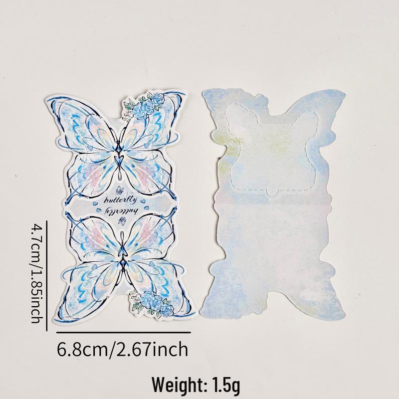 Aesthetic Butterfly Tear-off Message Card: Perfect for Birthdays, Anniversaries, Friends & Couples