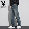 PLAYBOY Men's American Retro Loose Straight Jeans