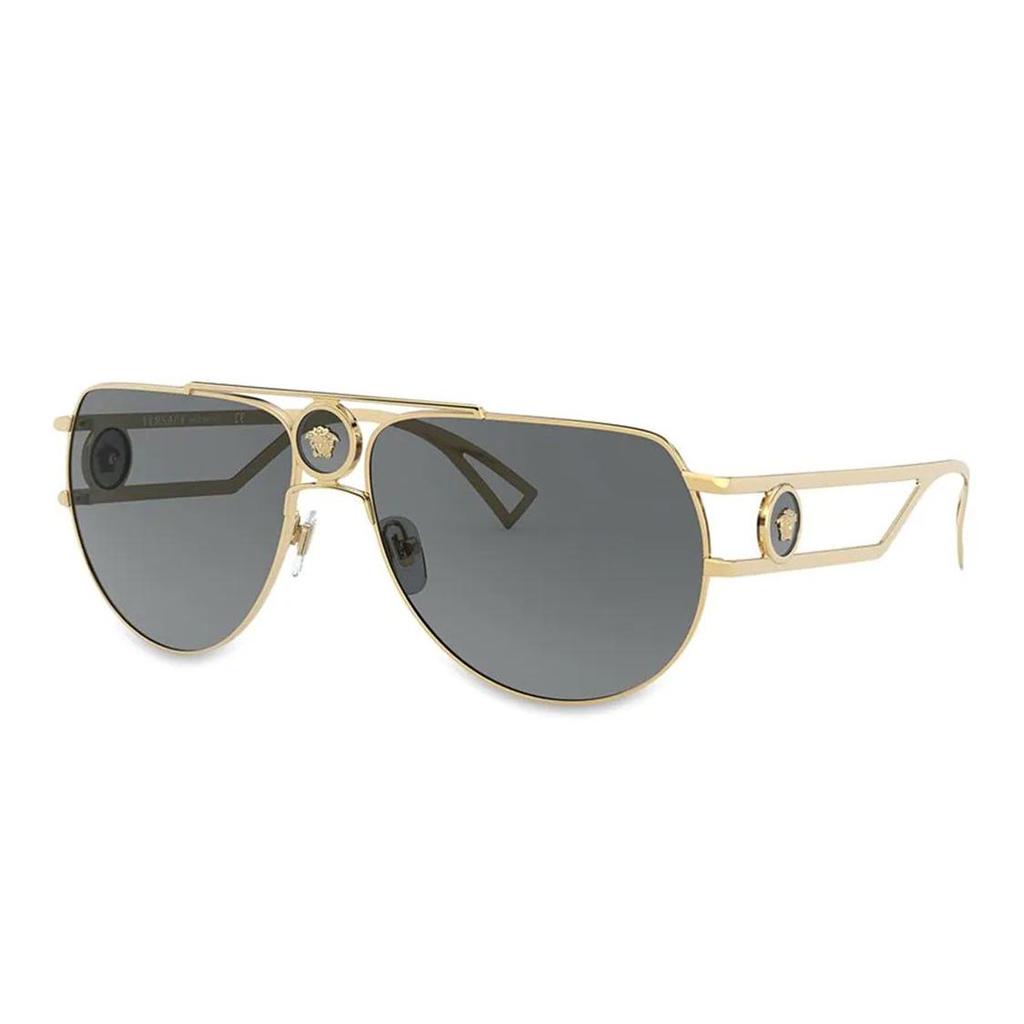 Versace Gold Frame Alloy Aviator Sunglasses Men Sunglasses VE2225100287