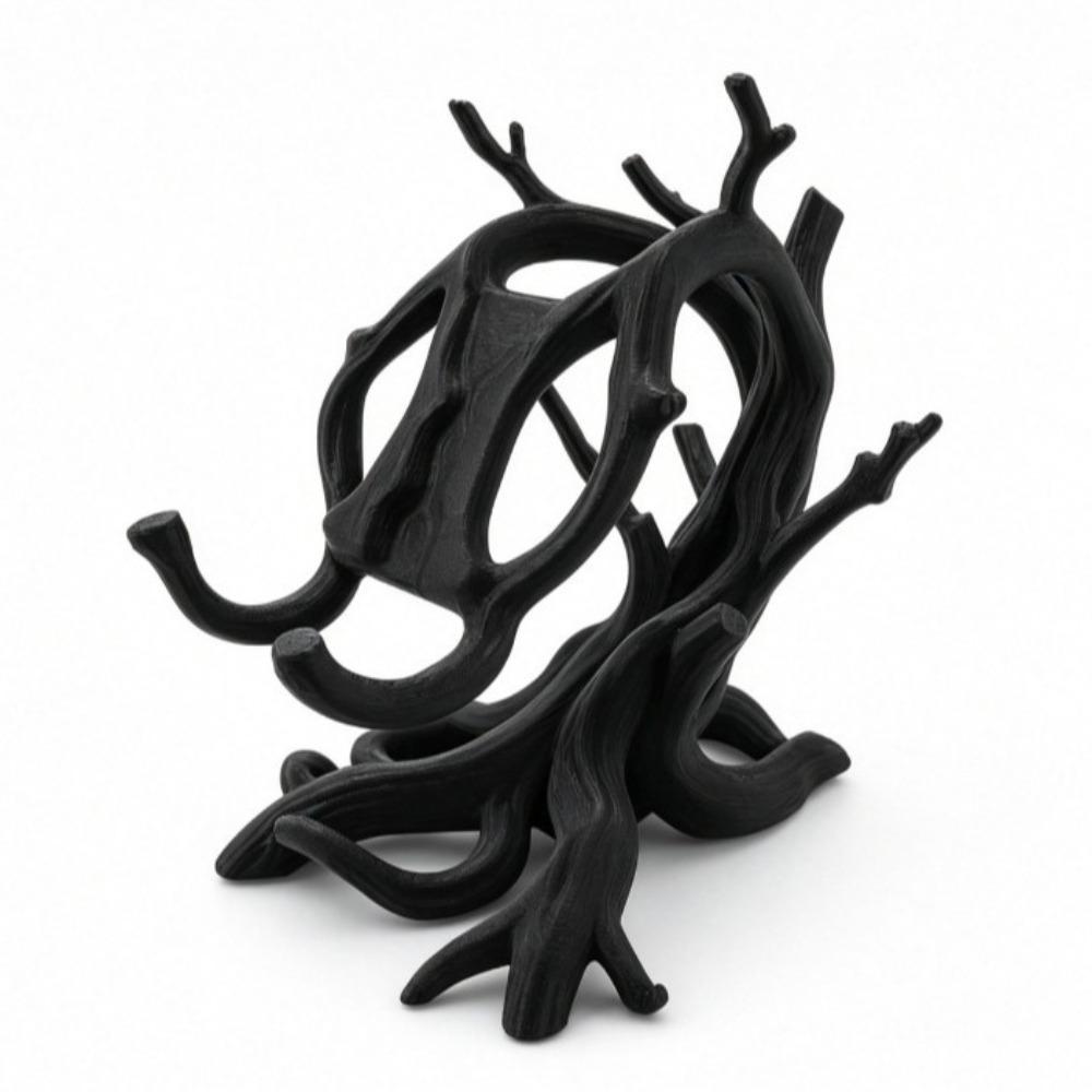 Twisted Tree Root Desk Phone Holder Curved Branch Photo Card Holder Home Decor