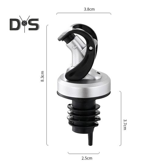 5Pcs Bottle Pourer Automatic Flip-top Leakproof Silver Color Unique Design Oil Stopper Spout Kitchen Utensils
