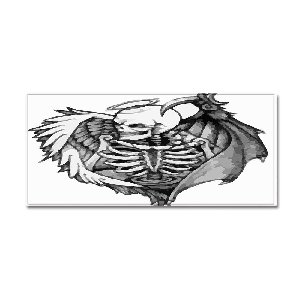 Skeleton Household Door Mat Bathroom Kitchen Absorbent Floor Mat Bedroom Living Room Non-Slip Carpet