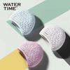 WATERTIME Silicone Swimming Cap, for Long Hair, Ear Protection, Large Size, Waterproof, White