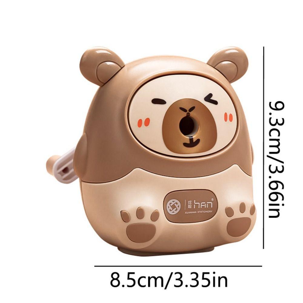 Cartoon Capybara Pencil Sharpener Hand Crank Pencil Sharpening Machine Office