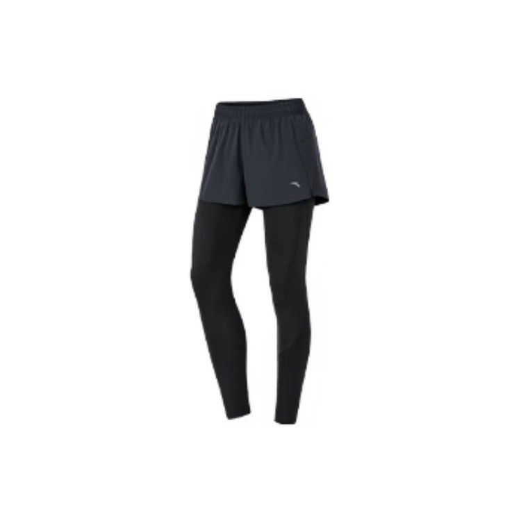 

Брюки Anta Solid Color Loose Fit Direct Leg Женские низы Черный 162235304-1 S