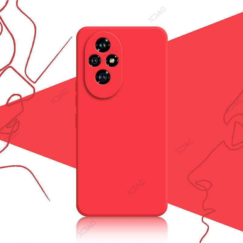 Mobile Phone Case for Honor 200 Pro Honor200 200Pro 5G 360 Soft Luxury Square Liquid Silicone Back Cover Waterproof Bag