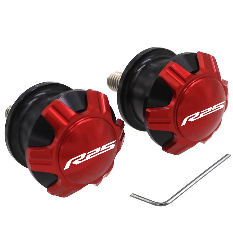 Bobine de braț oscilant din aluminiu CNC pentru motociclete, șuruburi, glisor pentru Yamaha MT-03 MT03 MT-25 MT 25 YZF R3 YZF R25 YZF-R3