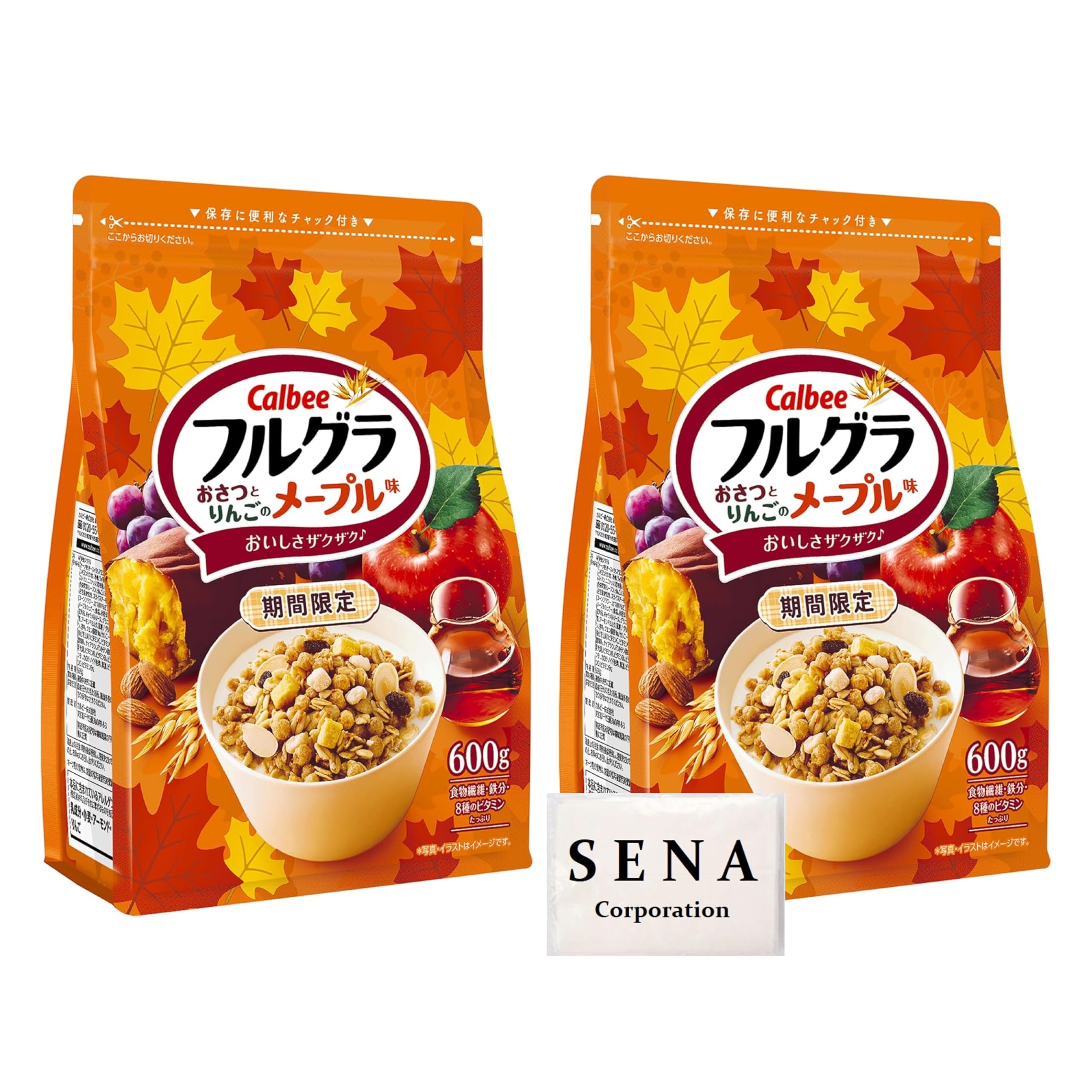 

Calbee Frugra 600 г Osatsu и Apple Maple (Набор 2, Вкус)