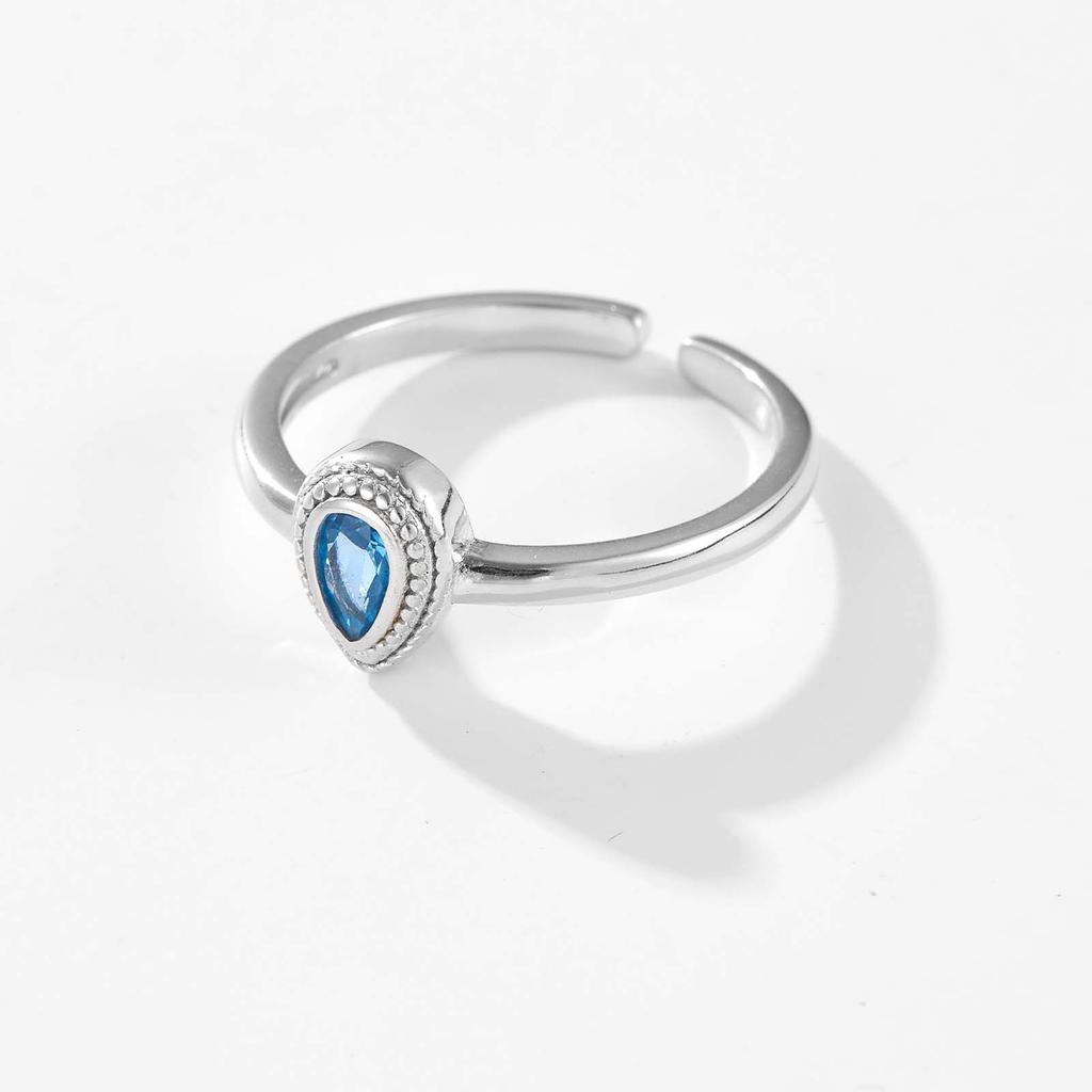 ANDYWEN 925 Sterlingové Stříbro Zlaté Ovály Nastavitelné Luxusní Prsteny Kulaté Luxusní Zirkonové Šperky Dárek