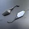 2Pcs/Pair Motorcycle Rearview Mirror Scooter Motocross Rearview Mirrors Electrombile Back Side Convex Mirror 8/10mm