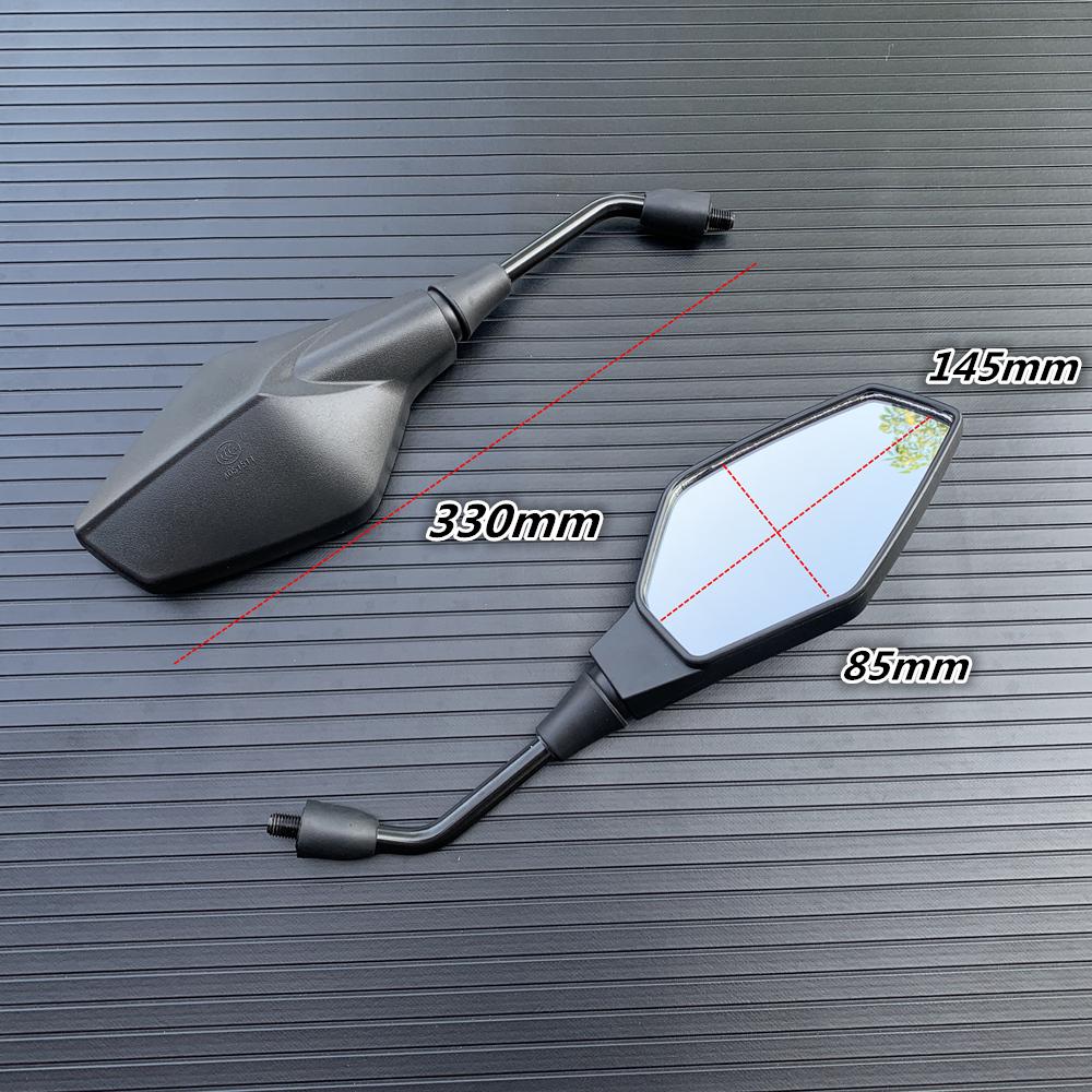 2Pcs/Pair Motorcycle Rearview Mirror Scooter Motocross Rearview Mirrors Electrombile Back Side Convex Mirror 8/10mm