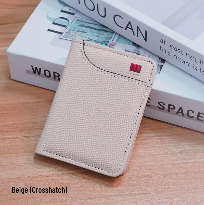 Cross-Border Multi-Slot Vertical ID Holder Men's Mini Wallet