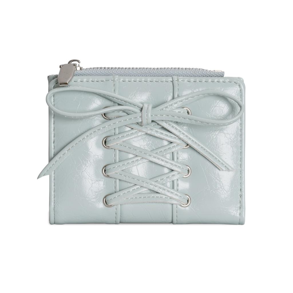 Bow Wallet Exquisite Zipper Coin Pouch Women'S Wallet Ultra-Thin Purse Ultra Thin For Office Use Gift For Wife Travel