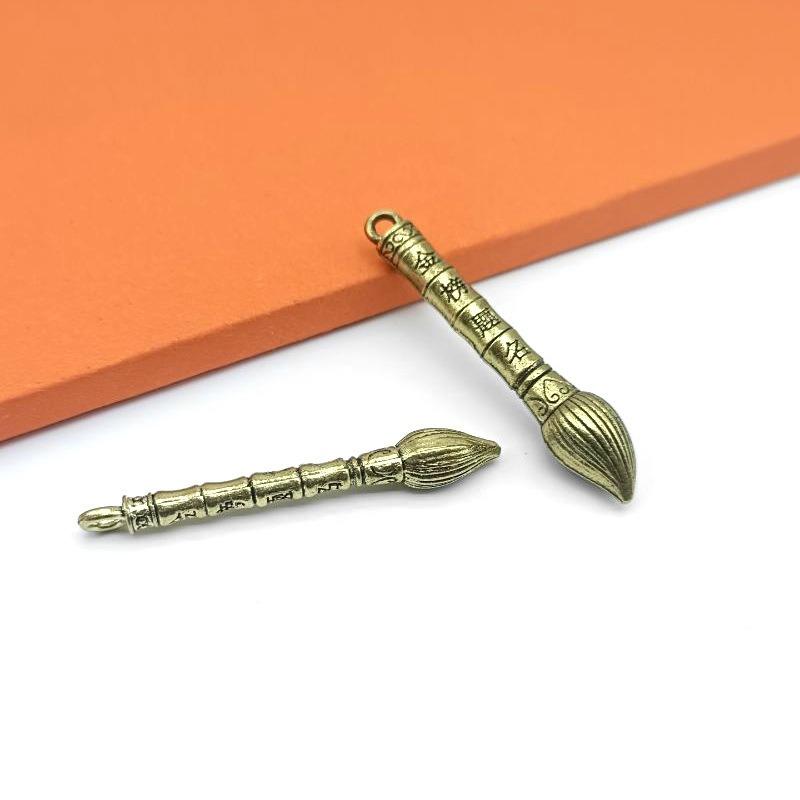Retro alloy Wenchang pen, keychain, pendant, handicraft, metal accessories, pendant, gift, men's and women's street stalls
