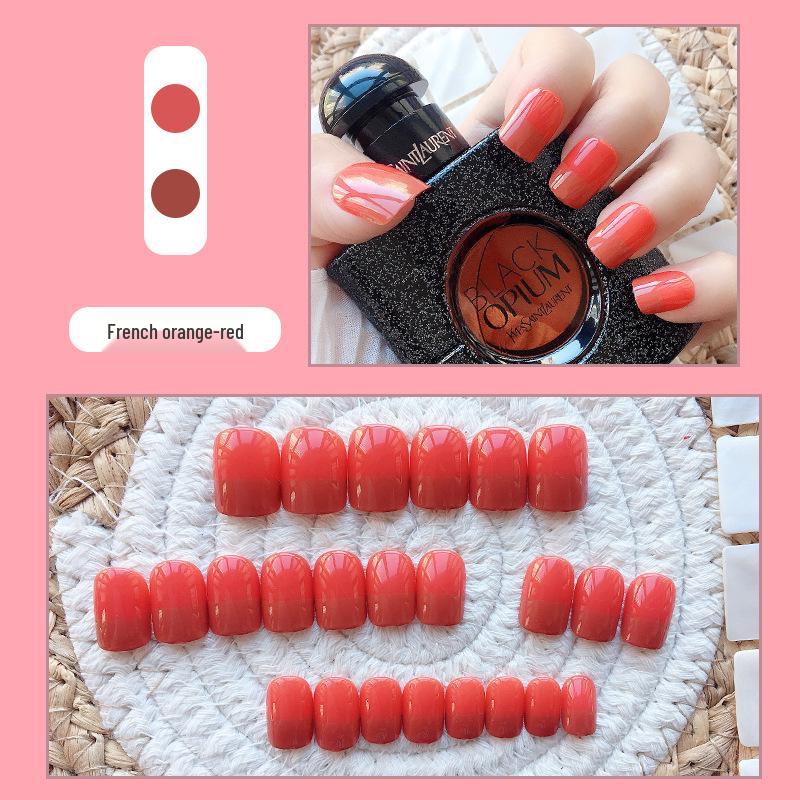 

Red Xiaohongshu Style Fake Nails - 24 Piece Set