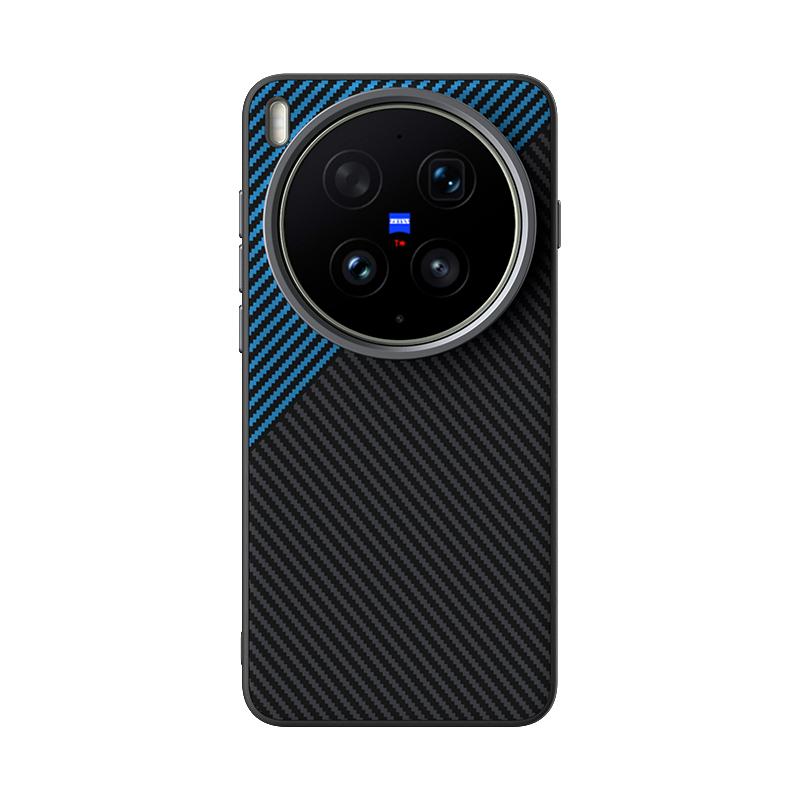 

Чехол для Vivo X300 Pro X300S Ultra, магнитный, для беспроводной зарядки, из углеродного волокна, с текстурой мелкой линии, чехол для мобильного телефона vivo X300 Pro