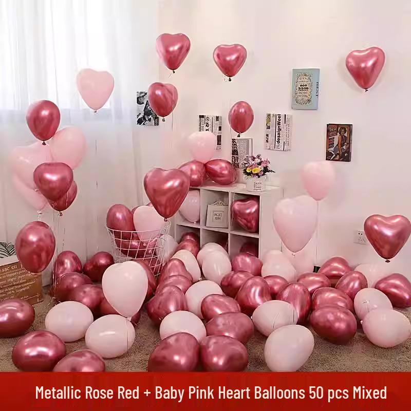 Herzförmige Ballons: Perfekt für Hochzeiten, Valentinstag, Heiratsanträge, Verlobungen und Geburtstagsdekorationen