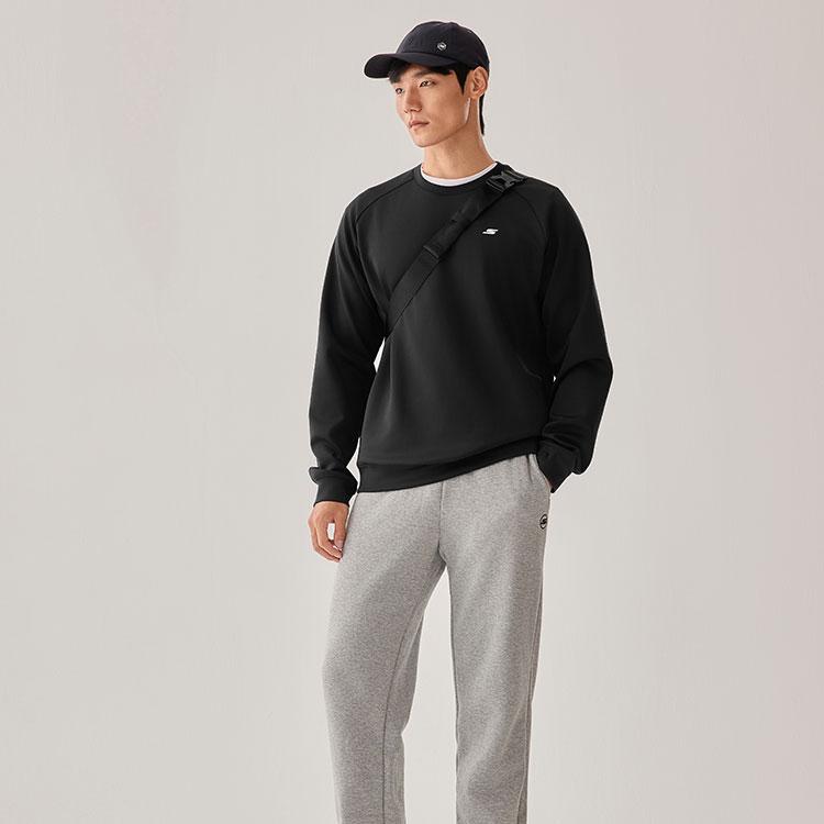 Skechers Warmth And Cold-Resistant Technology Moisture-Wicking Quick-Dry Knit Crewneck Pullover Sweatshirt Men Sweatshirt P425M199-0018
