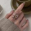 Ringe für Frauen Paar minimalistischen handgemachten einfachen großen Blumenring Party Schmuck Geschenk