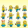 New 12Pcs/Set Kawai Miniones Figurines Toys 3D Eye Despicable Miniones Action Figures Classic Toys Xmas Gifts For Children