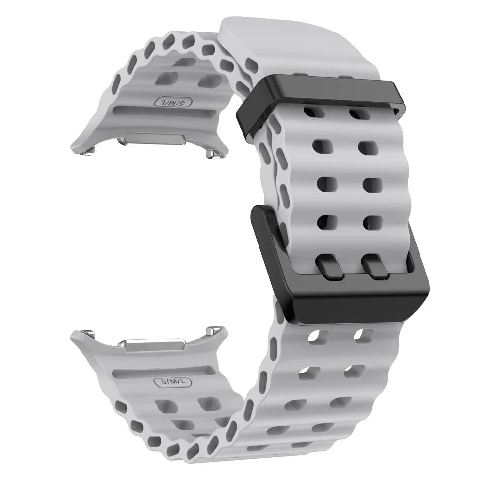No Gaps Silicone Sports Marine Strap For Samsung Galaxy Watch Ultra Band For Galaxy Watch Ultra 47mm Bracelet Watchband