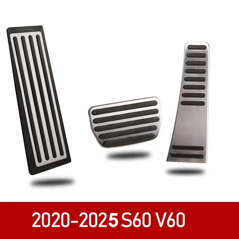 Car Accelerator Brake Pedal Footrest Pedal Plate Cover For Volvo XC60 XC90 S90 v90 s60 v60 xc40 Accessories 2022-25