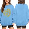 Unisex Lightweight Long Sleeve Neck Sweatshirt with Fashion Print for Everyday Wear