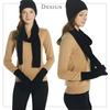Used EURKEA Muffler Stole for Women, 100% Cashmere, Simple, Valentine's Day, White Day Gift, KASHIMIA20-D (Black) 0