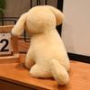 Compact Handheld Golden Puppy Plush Cozy Toy Cute Doll Tiny Portable Silhouette Uniform Pale Yellow Plush Gentle Smiling Face