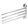 Stainless Steel Towel Rack Bar 180 Degrees  Rotatable Towel Bathrobe Hanger Holder for Bathroom