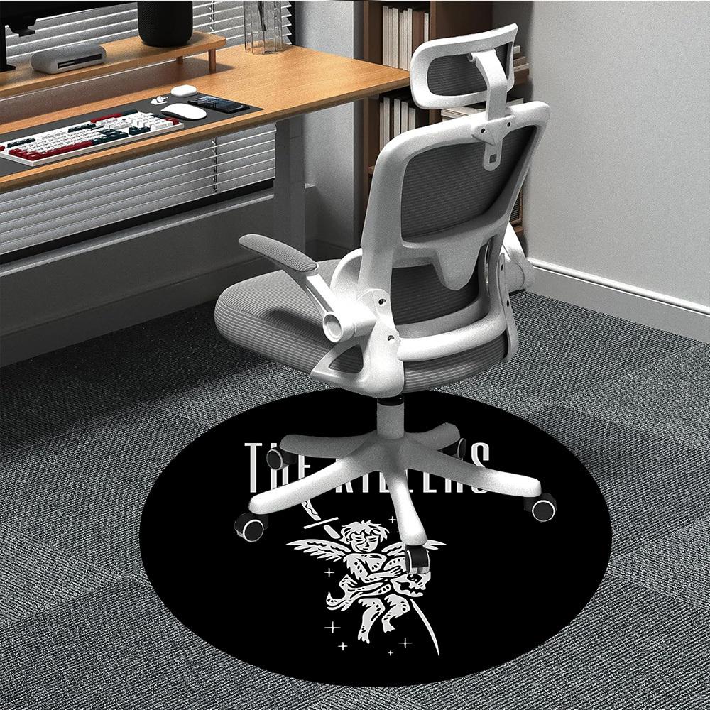 

1pc The Killers Band Logo Chair Carpet for Office, Non-slip, Soft and Durable Office Rug, Perfect for Office yy251225091 80cm by 80cm