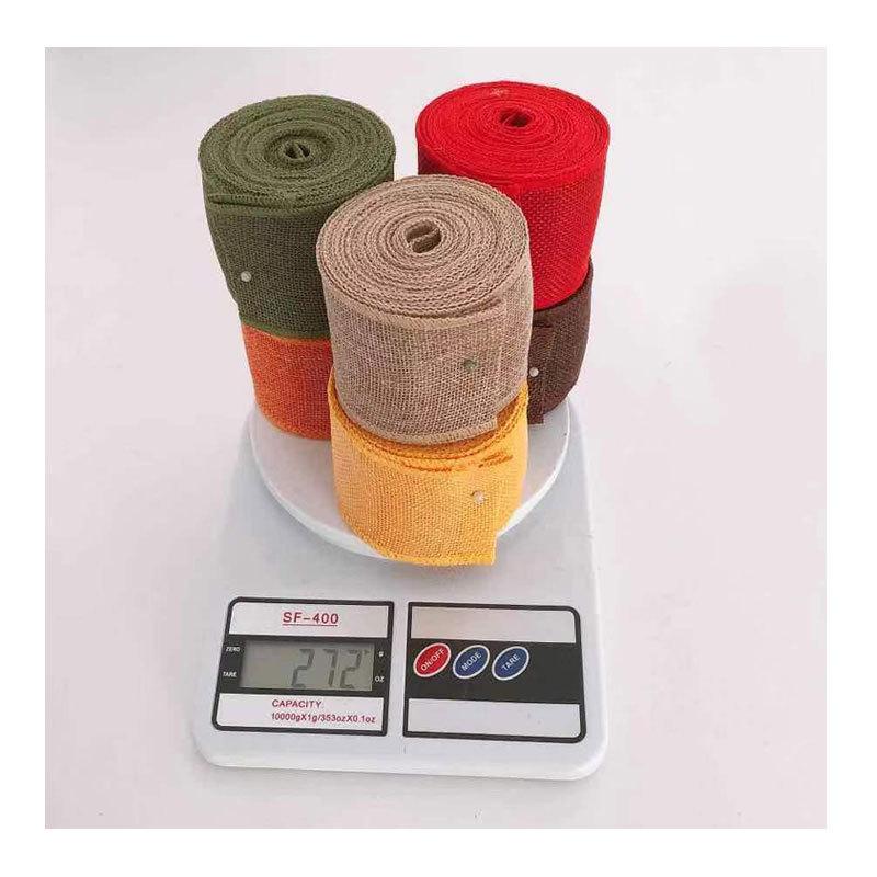 Imitation Linen, Christmas Decoration Imitation Linen Roll Diy 6Cm Wide Color Imitation Linen Roll 5M Christmas Decoration Ribbon