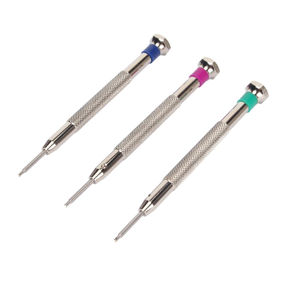 3pcs Watch Spring Remover Tool Stainless Steel Mixed Size Watch Movement Repairing Tool