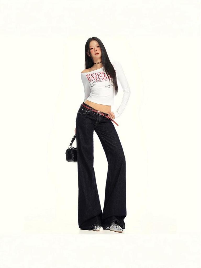 American Retro Wide-Leg Low-Waist Jeans - Autumn/Winter 2025 Collection
