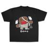 Domo Tee Loose LargeSized ShortSleeved Shirt for Teenagers  Street Casual Hoodie  Cotton Material