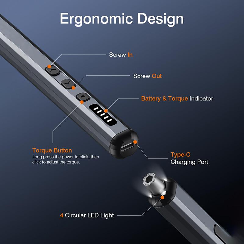 Mini Electric Precision Screwdriver, 38 in 1 Magnetic Bits, Torque Control, DIY Tools, Repair Tool Kit for iPhones, Switch,PS5