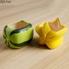 Watermelon Shape Vase Green Plant Pot Table Decoration Flower Arrangement Creative Cartoon Fruits Vases Room Aesthetic Decor