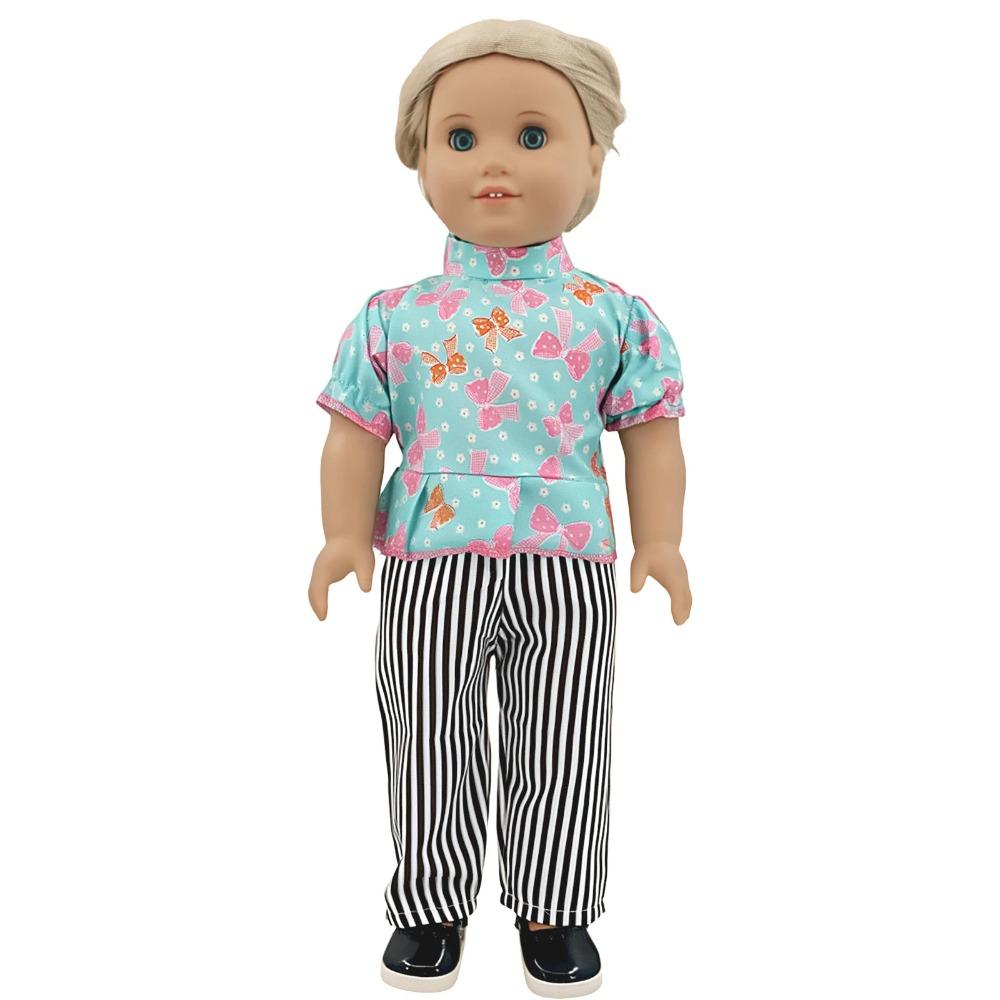 

Одяг для ляльки Топ+Штани Боді для 18-дюймової американської ляльки та 43-сантиметрової ляльки-реборн Одяг Аксесуари Іграшки для дівчинки Our Generation only clothes