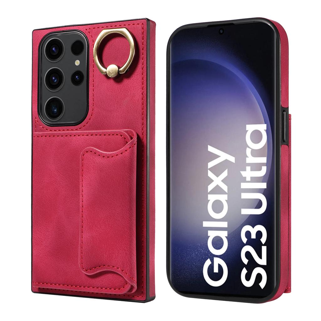For Samsung Galaxy S23 Series.for Samsung Galaxy S23, S23+, S23 Ultra, S23 FE Ring Bracket Card Holder Slots Cover Phone Case