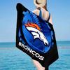Denver Broncos Logo Microfiber Beach Towel, Lightweight And Quick-Dry, for Summer Travel, Beach Essential, Swimming Pool