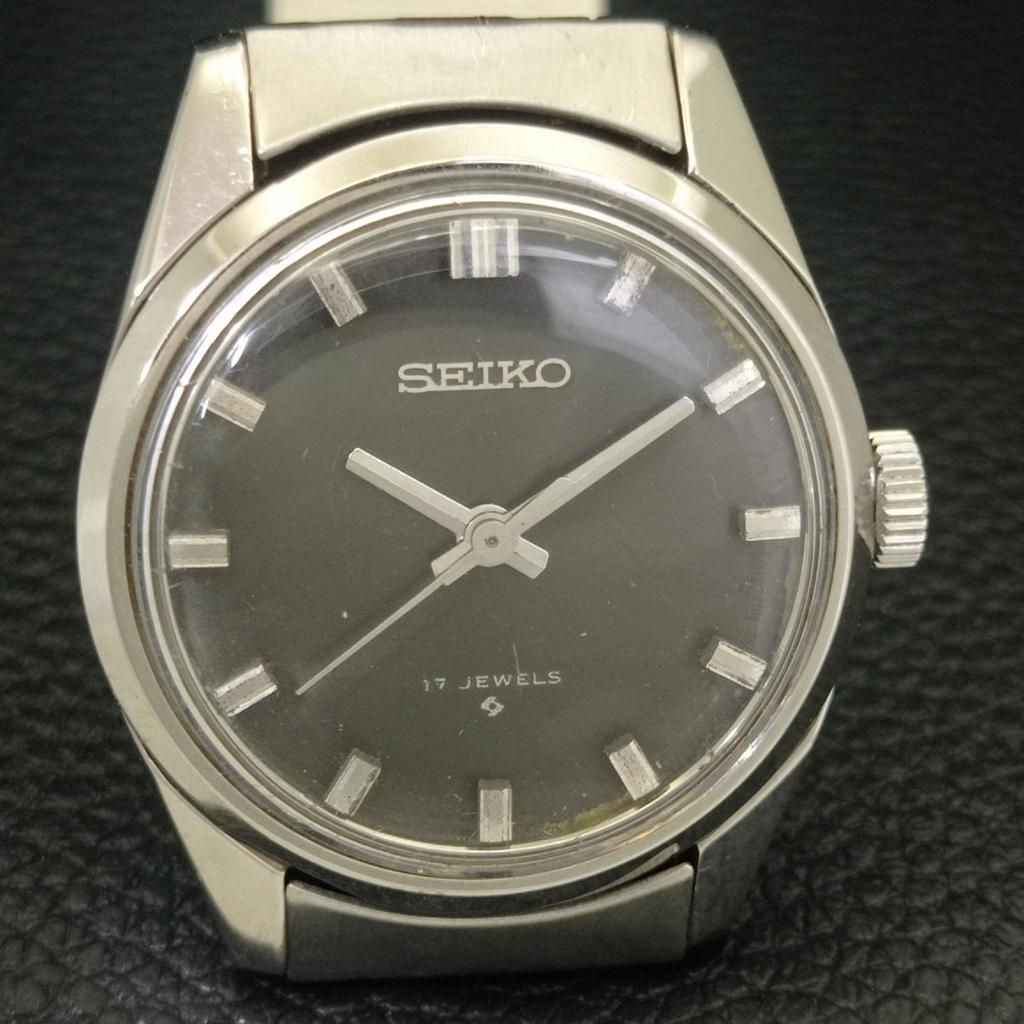 VINTAGE SEIKO HAND-WINDING 66B JAPAN BOY ORIGINAL DIAL WATCH a703911-1 R213g-a703911
