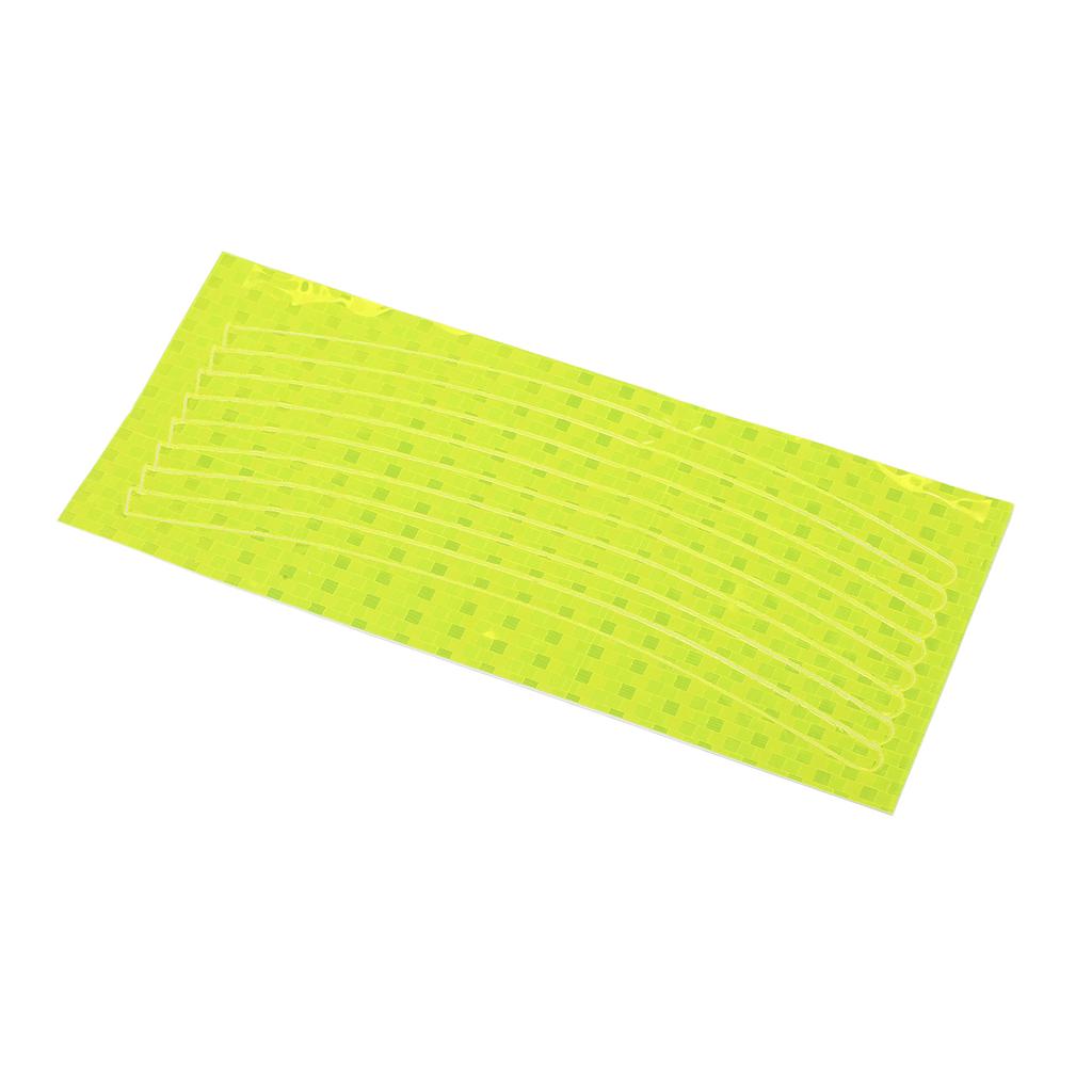 10pcs Reflective Wheel Stripe Decal Waterproof Adhesive Decals Night Reflective Decoration Stickers